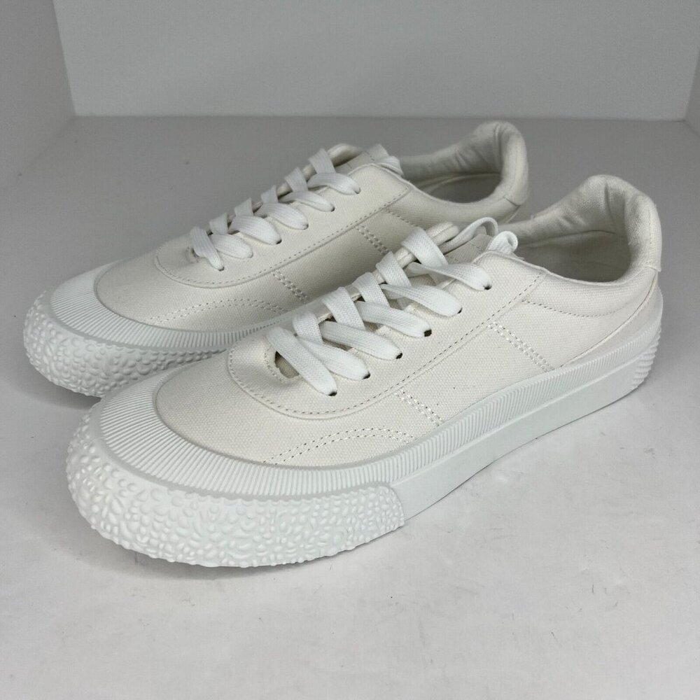 Aloha Island Womens 194309 Marsha White Low Top Canvas Lace Up Size 11M Sneakers